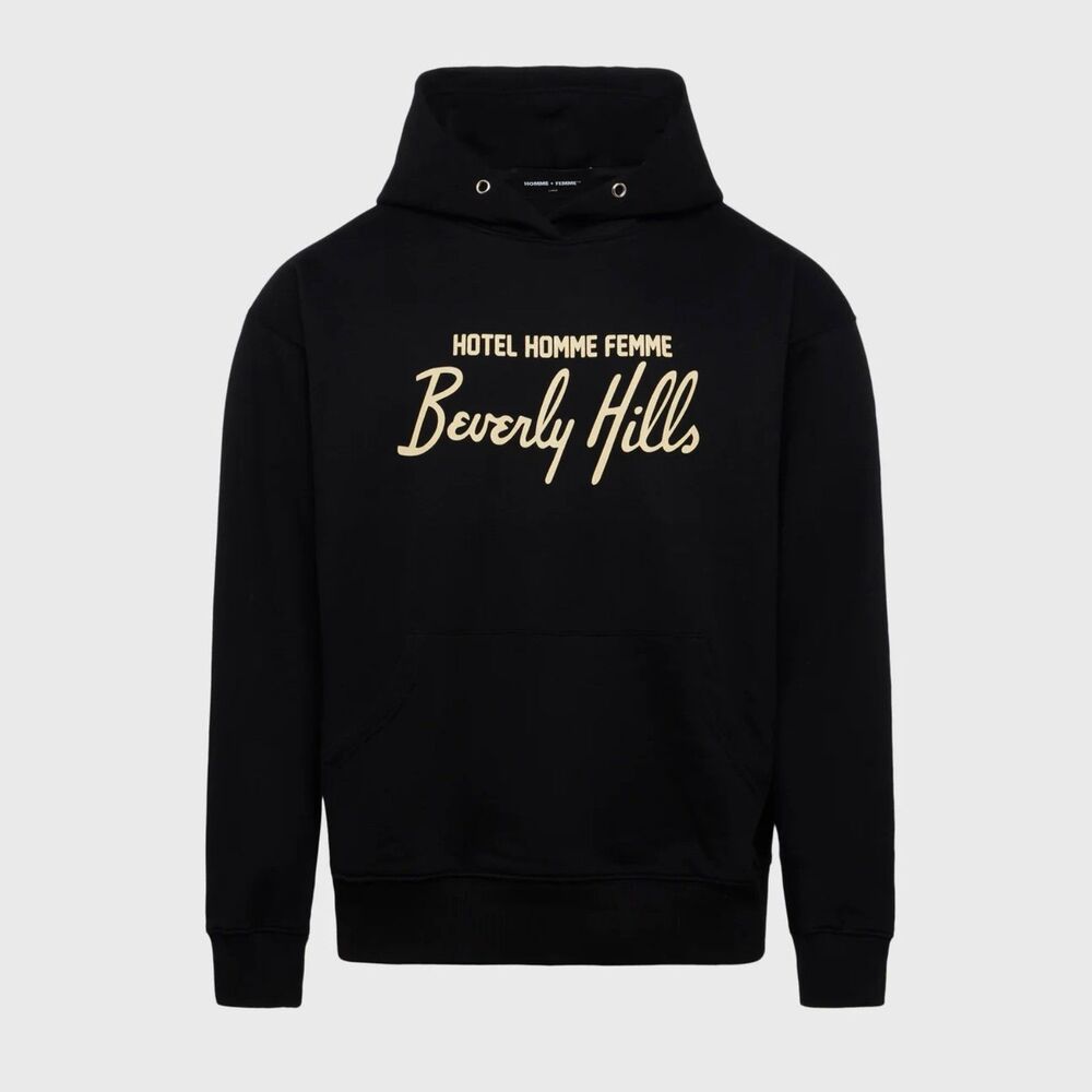 NWOT Hotel Homme Femme Beverly Hills Hoodie in Black size XL
